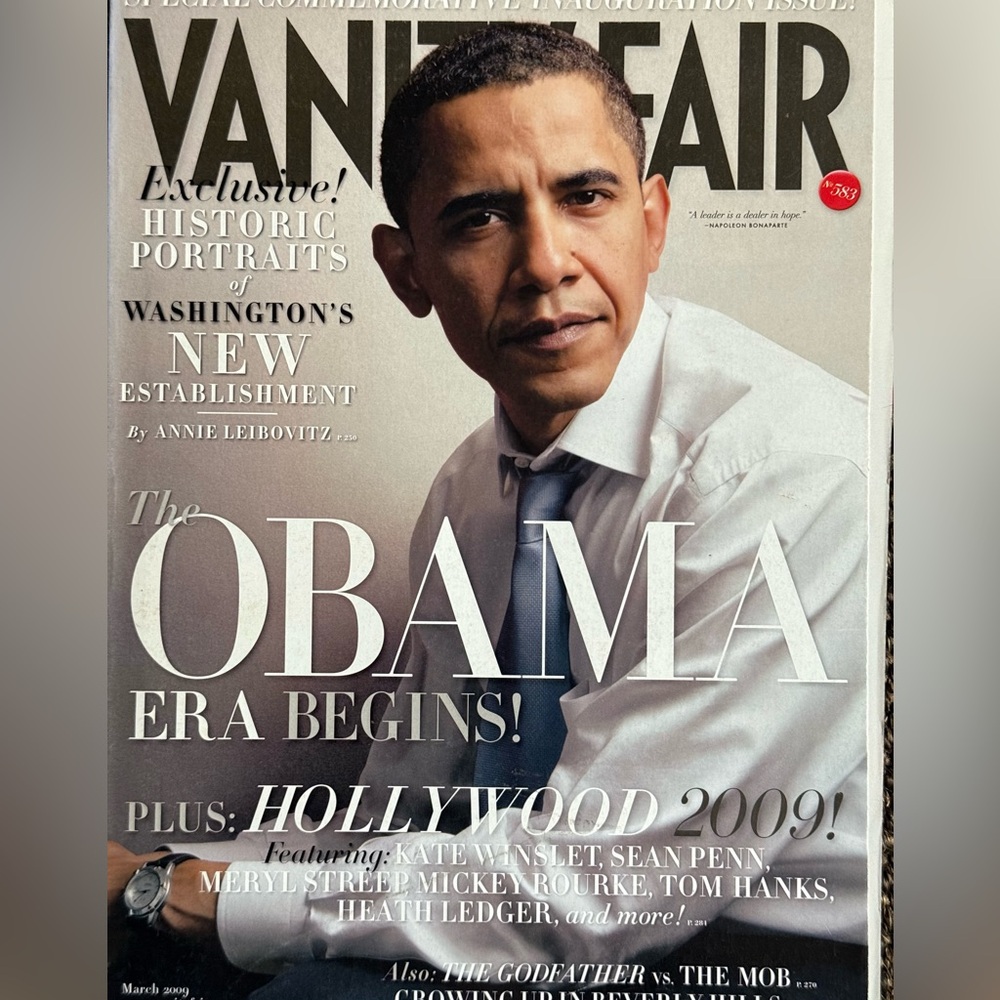 Vanity Fair Magazine Cover resident Obama